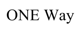 ONE WAY trademark