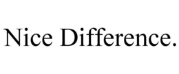 NICE DIFFERENCE. trademark