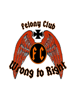FELONY CLUB F C WRONG TO RIGHT trademark