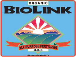 ORGANIC BIOLINK, ALL-PURPOSE FERTILIZER3-3-3 PLUS MICRONUTRIENTS trademark