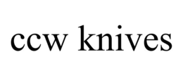 CCW KNIVES trademark