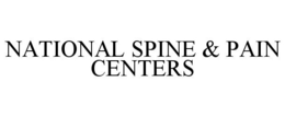 NATIONAL SPINE & PAIN CENTERS trademark