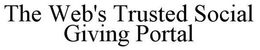 THE WEB'S TRUSTED SOCIAL GIVING PORTAL trademark