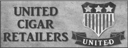 UNITED CIGAR RETAILERS UNITED trademark