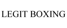 LEGIT BOXING trademark