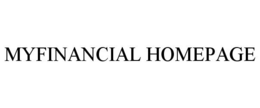 MYFINANCIAL HOMEPAGE trademark