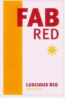 FAB RED LUSCIOUS RED MENDOCINO trademark