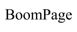 BOOMPAGE trademark