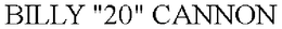 BILLY "20" CANNON trademark