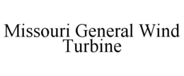 MISSOURI GENERAL WIND TURBINE trademark