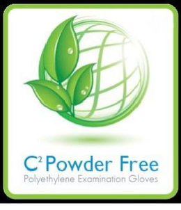 C2 POWDER FREE POLYETHYLENE EXAMINATION GLOVES trademark