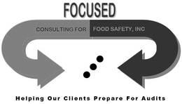 FOCUSED CONSULTING FOR FOOD SAFETY, INC. HELPING OUR CLIENTS PREPARE FOR AUDITS trademark