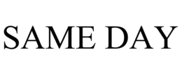 SAME DAY trademark