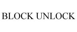 BLOCK UNLOCK trademark