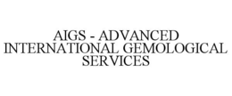 AIGS - ADVANCED INTERNATIONAL GEMOLOGICAL SERVICES trademark