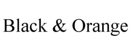 BLACK & ORANGE trademark