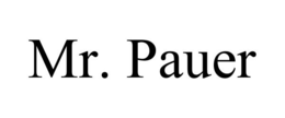 MR. PAUER trademark