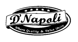 D'NAPOLI WHERE QUALITY & VALUE UNITE trademark