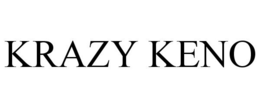 KRAZY KENO trademark