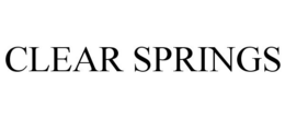 CLEAR SPRINGS trademark