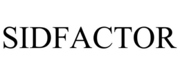 SIDFACTOR trademark