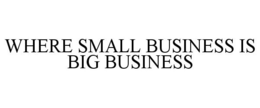 WHERE SMALL BUSINESS IS BIG BUSINESS trademark