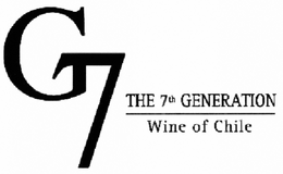 G7 THE 7TH GENERATION WINE OF CHILE trademark