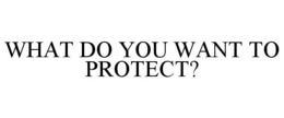 WHAT DO YOU WANT TO PROTECT? trademark