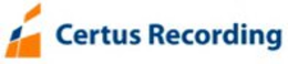 CERTUS RECORDING trademark