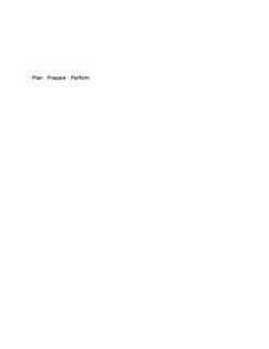 THE WORDS PLAN PREPARE PERFORM, WITH THE WORDS PLAN AND PREPARE SEPARATED BY A MIDDLE DOT AND THE WORDS PREPARE AND PERFORM SEPARATED BY A MIDDLE DOT trademark