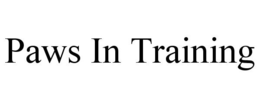 PAWS IN TRAINING trademark