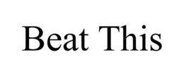BEAT THIS trademark