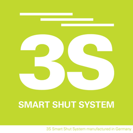 3S SMART SHUT SYSTEM 3S SMART SHUT SYSTEM MANUFACTURED IN GERMANY trademark