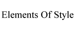 ELEMENTS OF STYLE trademark