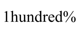 1HUNDRED% trademark