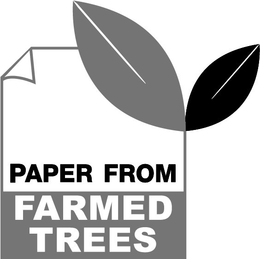 PAPER FROM FARMED TREES trademark