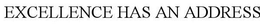 EXCELLENCE HAS AN ADDRESS trademark