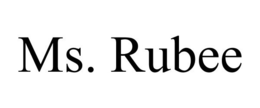 MS. RUBEE trademark