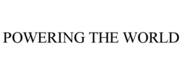 POWERING THE WORLD trademark