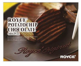 ROYCE' POTATOCHIP CHOCOLATE ORIGINAL BY BREAKING DOWN OLD CUSTOMS AND PRODUCING CONSISTENTLY ORIGINAL ITEMS, WE ARE PURSUING A NEW LEVEL IN CHOCOLATE ENJOYMENT. ROYCE' ORIGINAL ROYCE' trademark