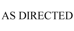 AS DIRECTED trademark