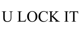 U LOCK IT trademark