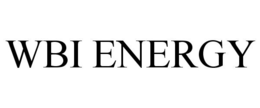 WBI ENERGY trademark