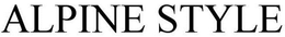 ALPINE STYLE trademark
