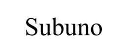 SUBUNO trademark