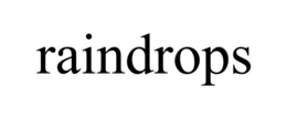 RAINDROPS trademark