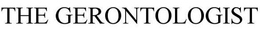 THE GERONTOLOGIST trademark