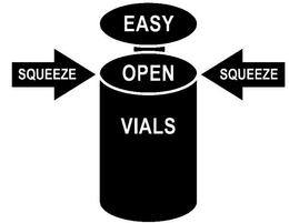EASY OPEN VIALS SQUEEZE SQUEEZE trademark