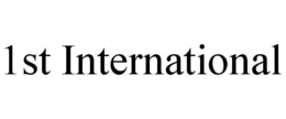 1ST INTERNATIONAL trademark