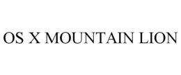 OS X MOUNTAIN LION trademark